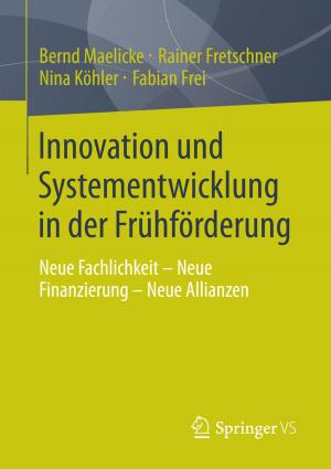 Cover of the book Innovation und Systementwicklung in der Frühförderung by Boris Hubert