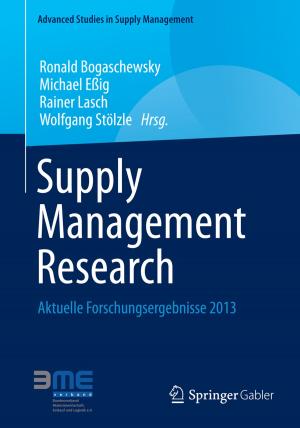 Cover of the book Supply Management Research by Martin Becker, Ekkehard Boggasch, Elmar Bollin, Mathias Fraaß, Alfred Karbach, Peter Ritzenhoff, Dieter Striebel