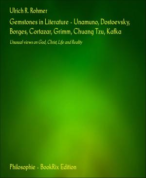 Book cover of Gemstones in Literature - Unamuno, Dostoevsky, Borges, Cortazar, Grimm, Chuang Tzu, Kafka