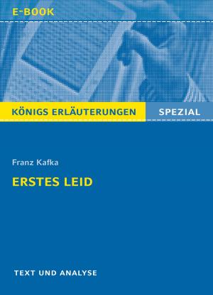Book cover of Erstes Leid von Franz Kafka. Königs Erläuterungen Spezial.