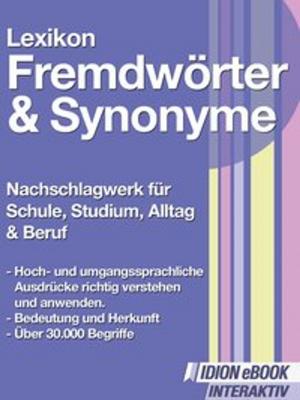 Book cover of Lexikon Fremdwörter Synonyme