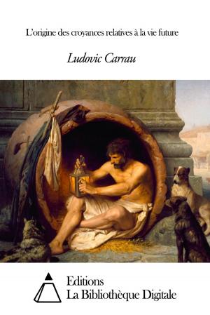 Book cover of L’origine des croyances relatives à la vie future