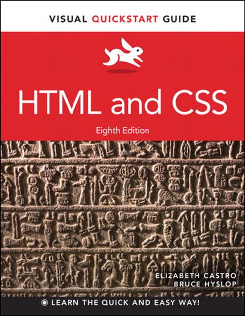 Cover of the book HTML and CSS by Elizabeth Castro, Bruce Hyslop, Pearson Education