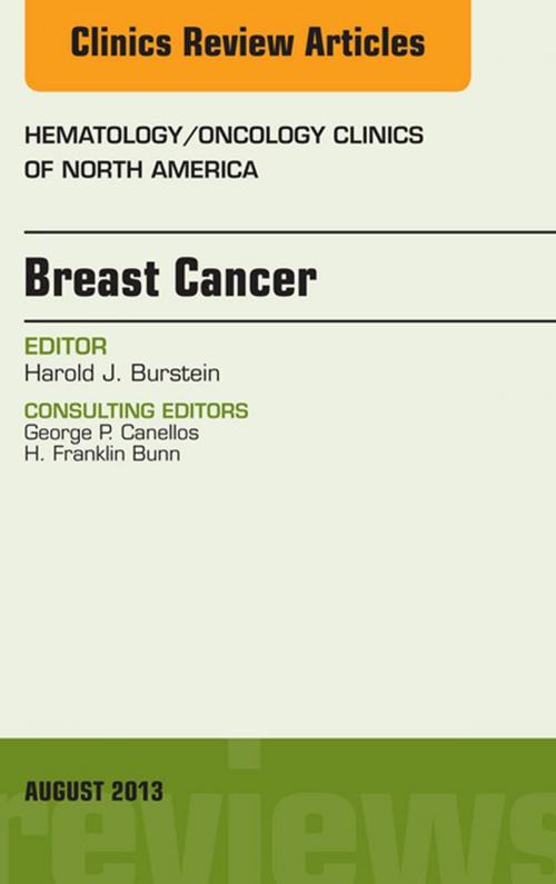 Cover of the book Breast Cancer, An Issue of Hematology/Oncology Clinics of North America, E-Book by Harold J. Burstein, MD, PhD, Elsevier Health Sciences