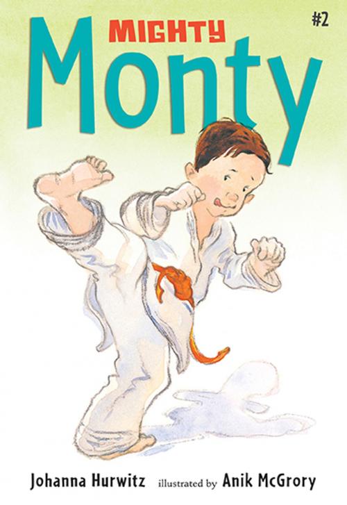 Cover of the book Mighty Monty by Johanna Hurwitz, Candlewick Press