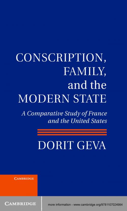 Cover of the book Conscription, Family, and the Modern State by Professor Dorit Geva, Cambridge University Press