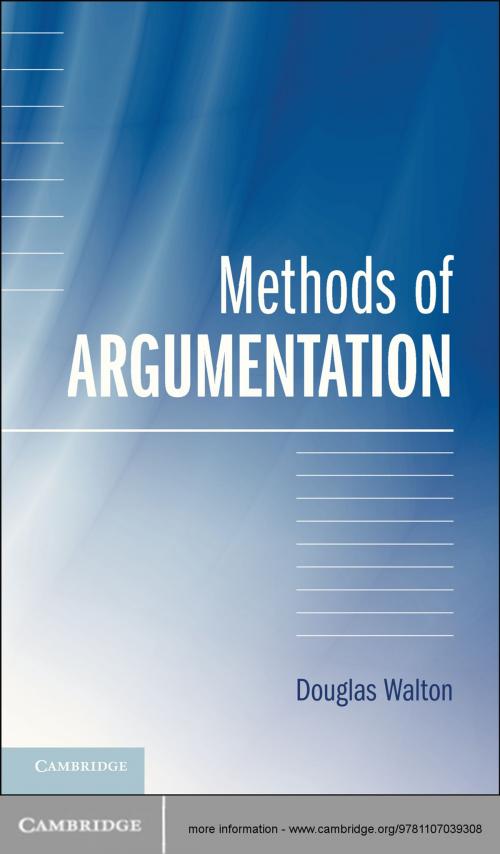 Cover of the book Methods of Argumentation by Douglas Walton, Cambridge University Press