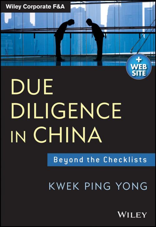 Cover of the book Due Diligence in China by Kwek Ping Yong, Wiley