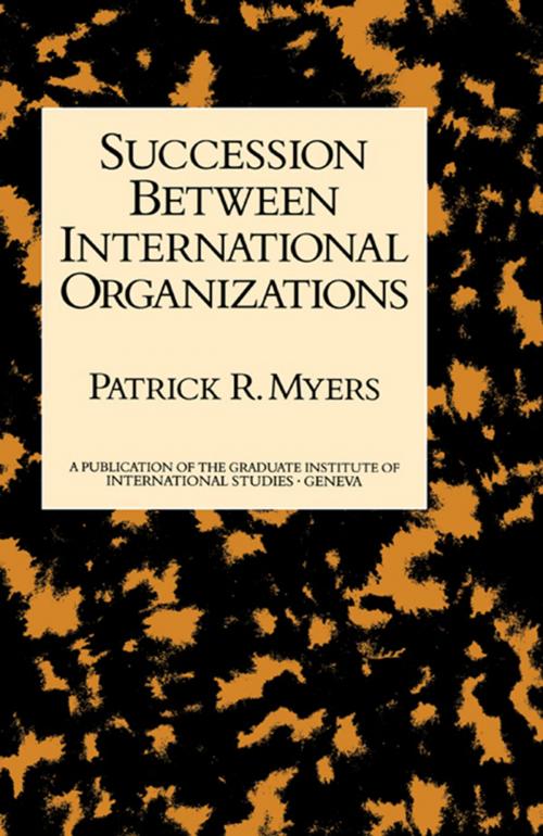 Cover of the book Succession Between Internl Organ by Myers, Taylor and Francis
