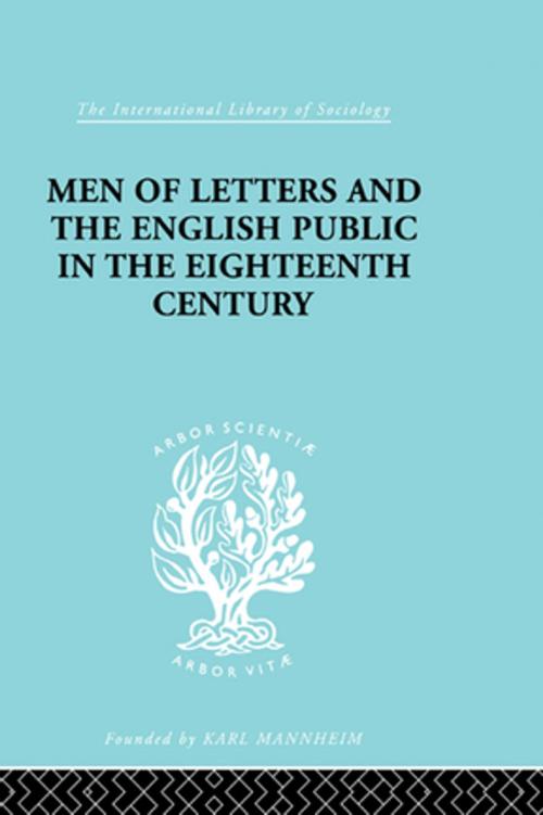 Cover of the book Men of Letters and the English Public in the 18th Century by Alexandre Beljame, Taylor and Francis