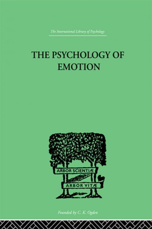 Cover of the book The Psychology of Emotion by MacCurdy, John T, Taylor and Francis