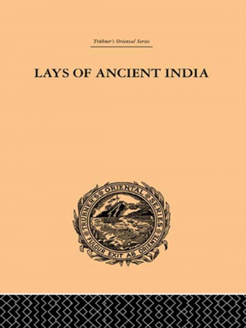 Cover of the book Lays of Ancient India by Romesh Chunder Dutt, Taylor and Francis