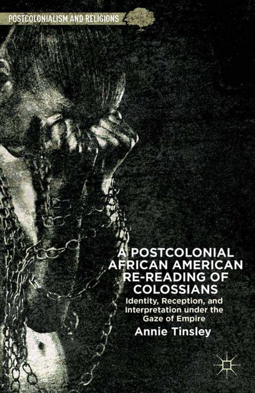 Cover of the book A Postcolonial African American Re-reading of Colossians by A. Tinsley, Palgrave Macmillan US