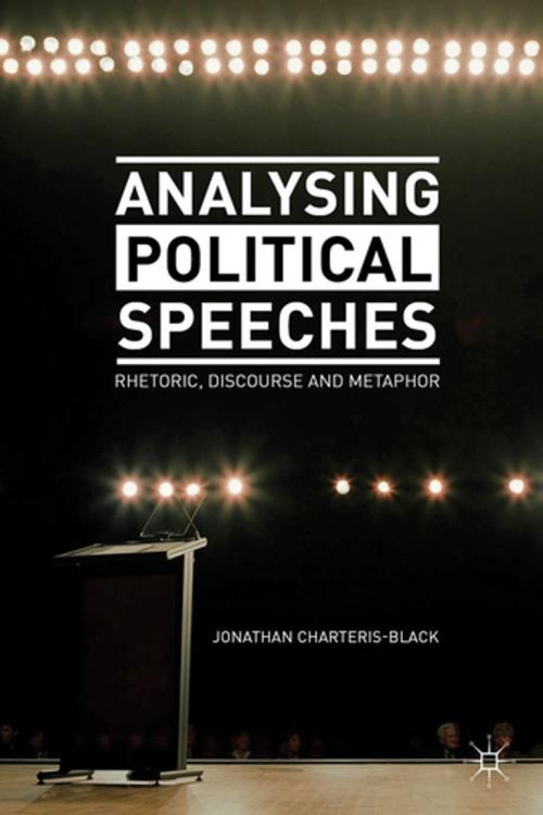 Cover of the book Analysing Political Speeches by Professor Jonathan Charteris-Black, Palgrave Macmillan