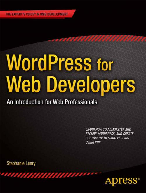 Cover of the book WordPress for Web Developers by Stephanie  Leary, Apress