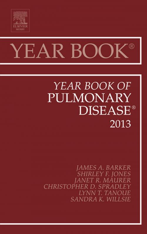 Cover of the book Year Book of Pulmonary Diseases 2013, E-Book by James Jim Barker, MD CPE FACP FCCP, Elsevier Health Sciences