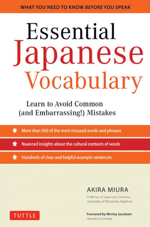 Cover of the book Essential Japanese Vocabulary by Akira Miura, Tuttle Publishing