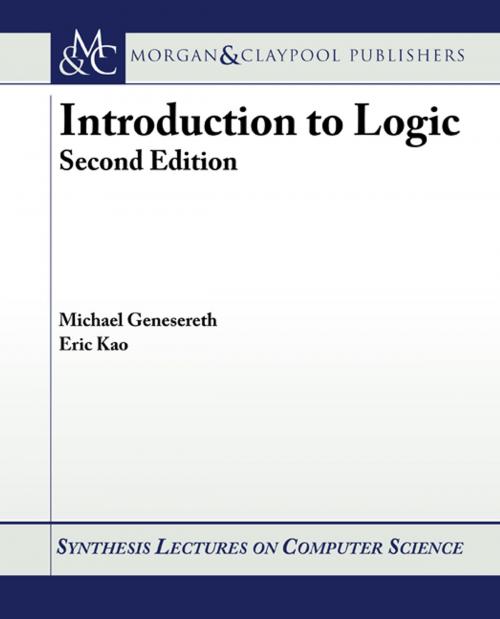 Cover of the book Introduction to Logic by Michael Genesereth, Eric Kao, Morgan & Claypool Publishers