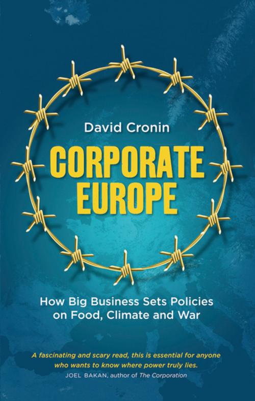 Cover of the book Corporate Europe by David Cronin, Pluto Press