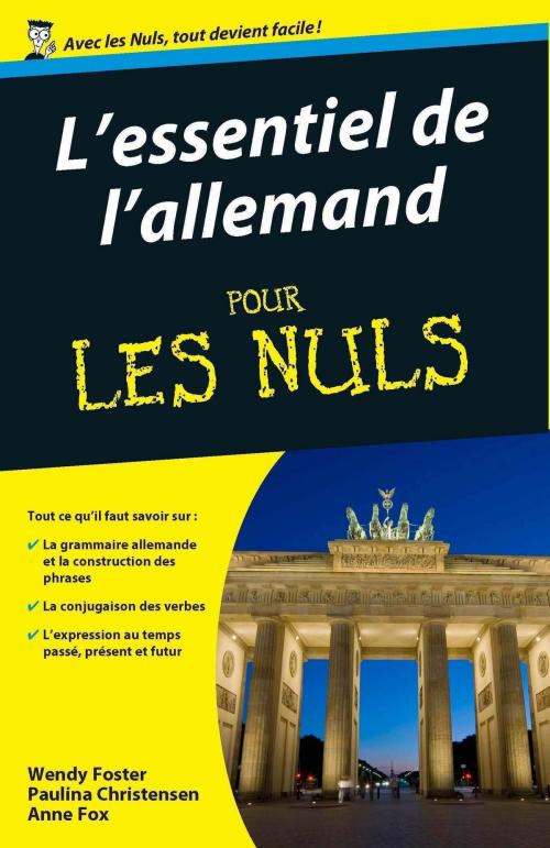 Cover of the book Essentiel de l'allemand Pour les Nuls by Anne FOX, Paulina CHRISTENSEN, Wendy FOSTER, edi8