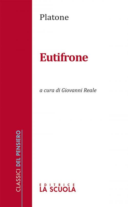 Cover of the book Eutifrone by Platone, La Scuola