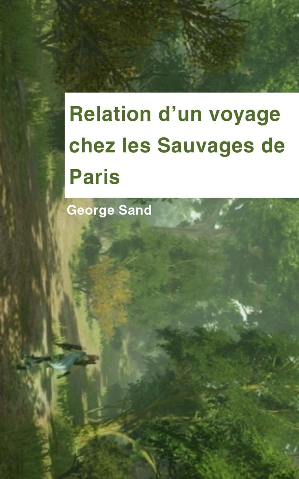 Big bigCover of Relation d'un voyage chez les sauvages de Paris