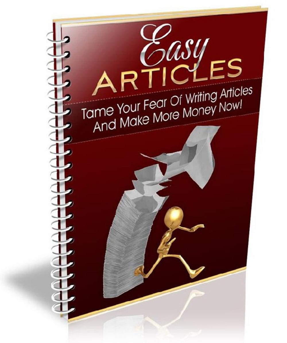 Big bigCover of How to write easy articles !