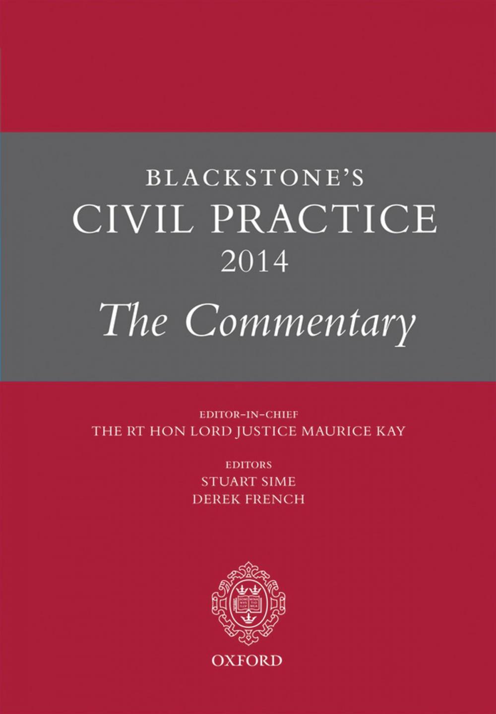 Big bigCover of Blackstone's Civil Practice 2014: The Commentary