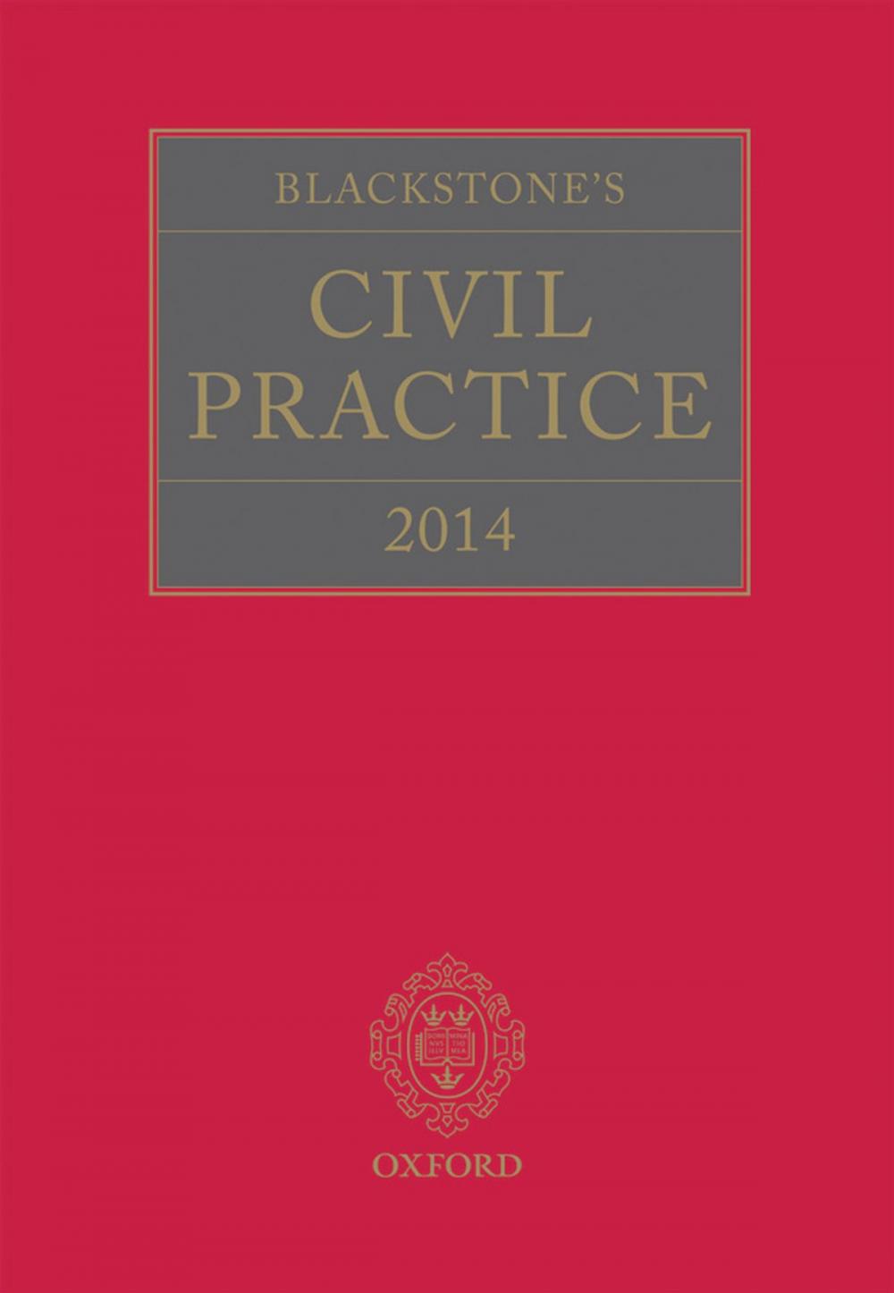 Big bigCover of Blackstone's Civil Practice 2014
