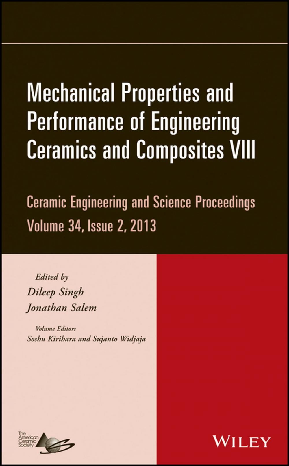 Big bigCover of Mechanical Properties and Performance of Engineering Ceramics and Composites VIII
