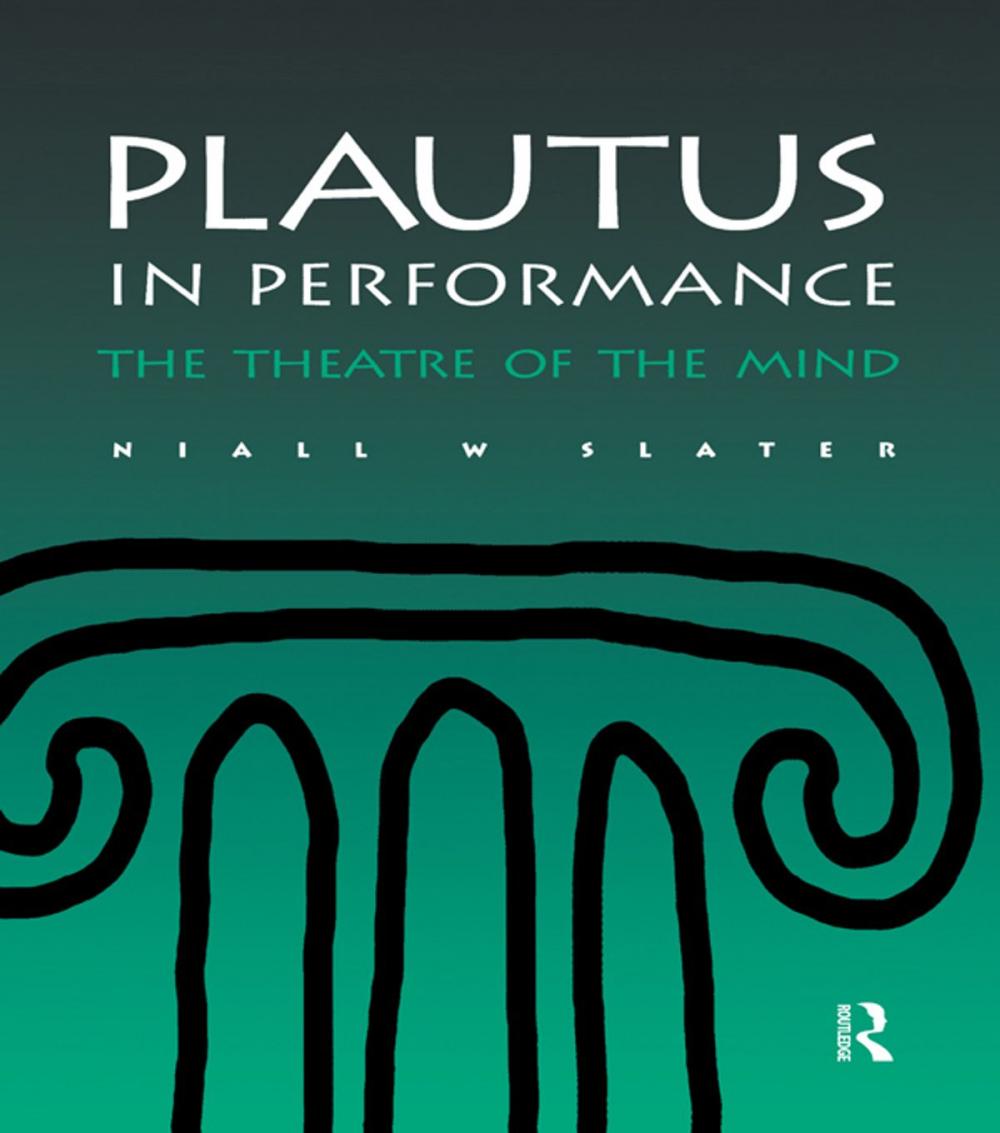 Big bigCover of Plautus in Performance