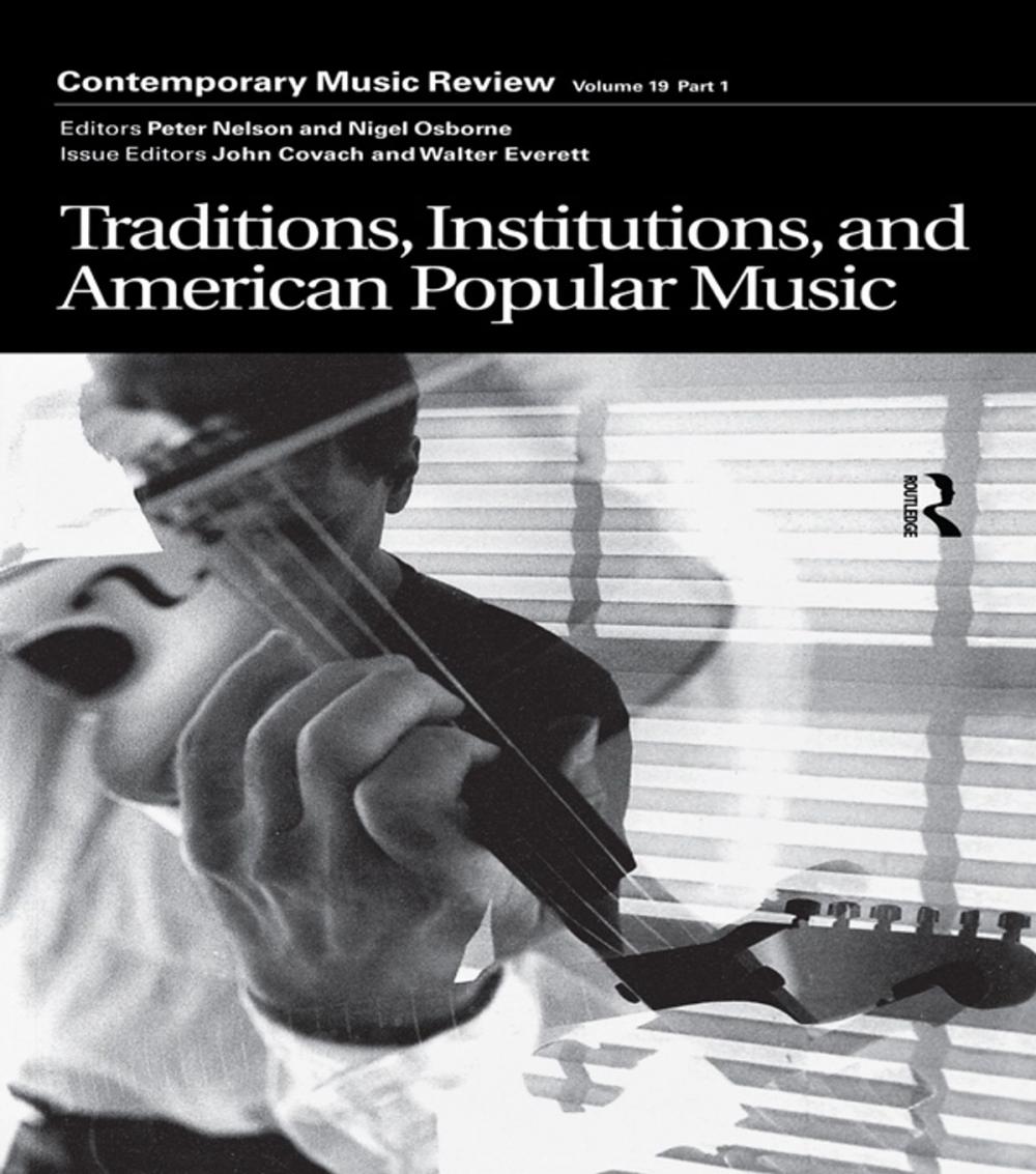 Big bigCover of Traditions, Institutions, and American Popular Tradition