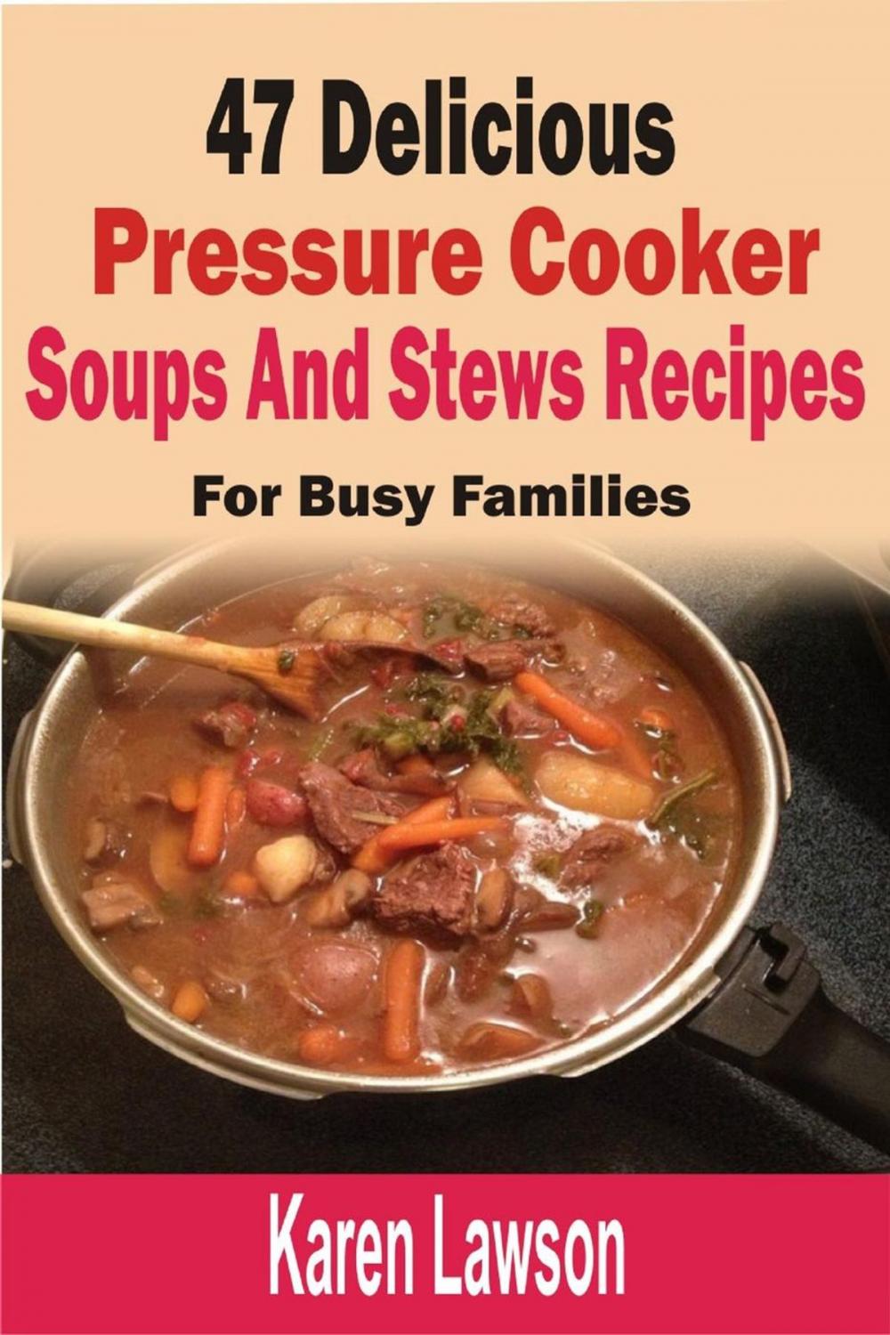 Big bigCover of 47 Delicious Pressure Cooker Soups And Stews Recipes: For Busy Families