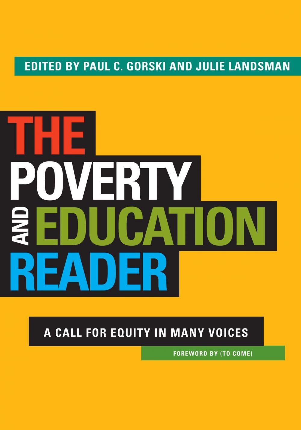 Big bigCover of The Poverty and Education Reader