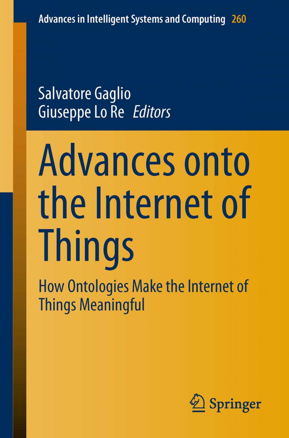 Big bigCover of Advances onto the Internet of Things