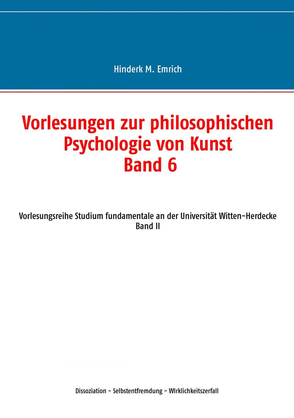 Big bigCover of Vorlesungen zur philosophischen Psychologie von Kunst. Band 6