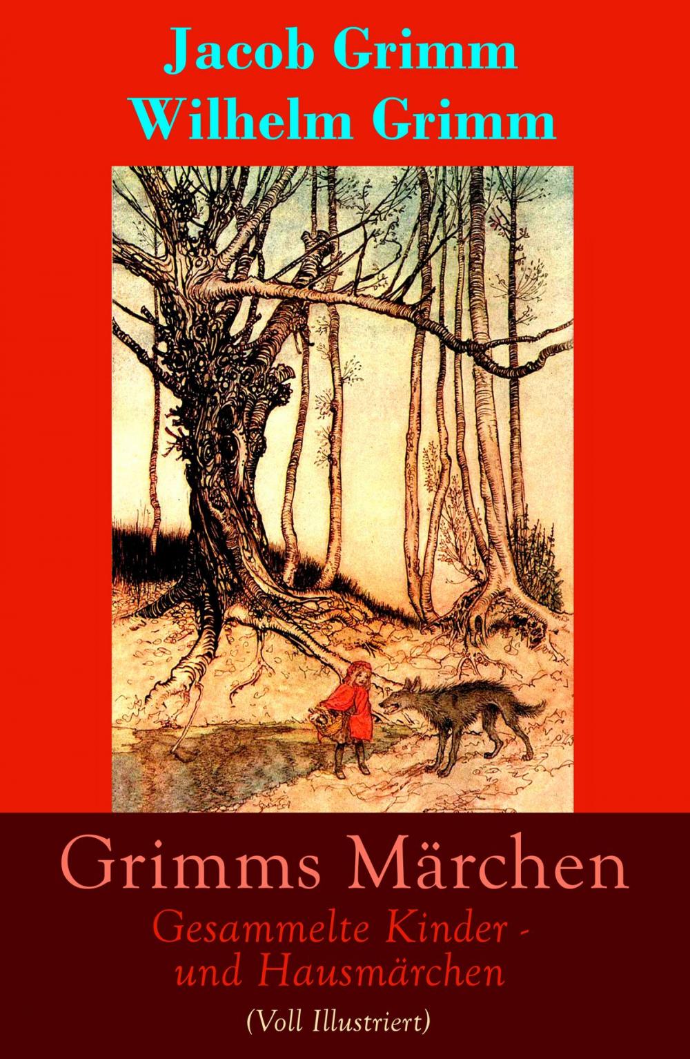 Big bigCover of Grimms Märchen: Gesammelte Kinder - und Hausmärchen (Voll Illustriert)