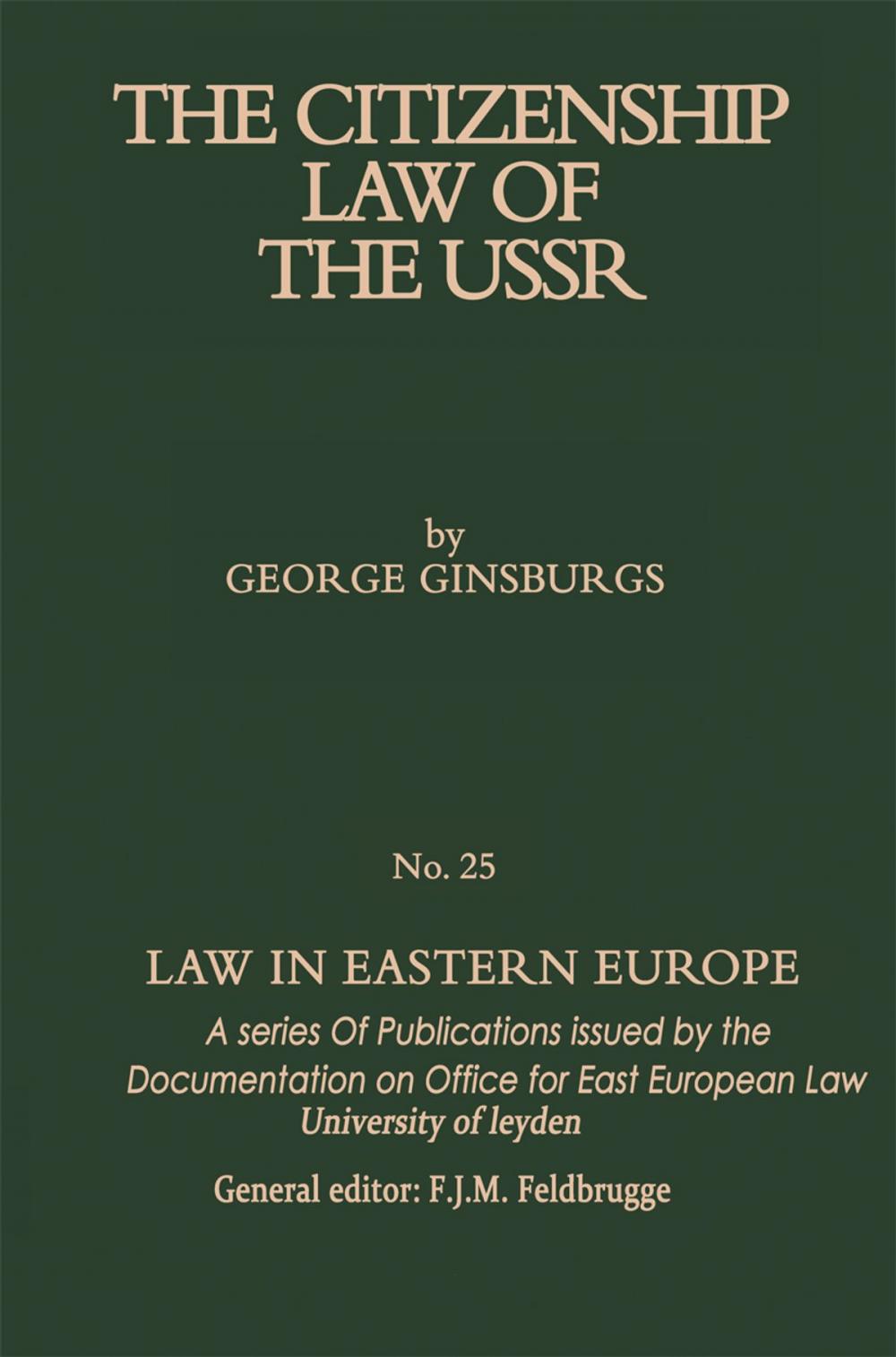 Big bigCover of The Citizenship Law of the USSR