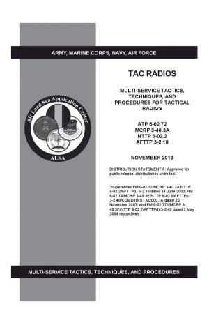Book cover of Army Techniques Publication ATP 6-02.72 TAC Radios Multi-Service Tactics, Techniques, and Procedures for Tactical Radios ATP 6-02.72, MCRP 3-40.3A, NTTP 6-02.2, AFTTP 3-2.18 November 2013