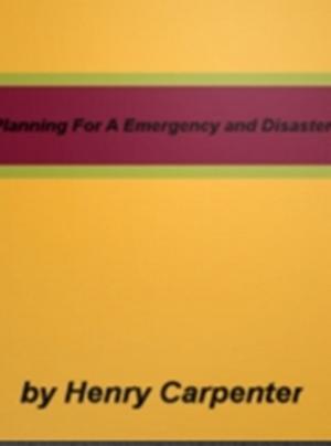 Cover of the book Planning For A Emergency and Disaster by Anthony E. Cobb