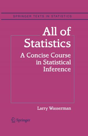 Cover of the book All of Statistics by Margaret J.A. Edwards