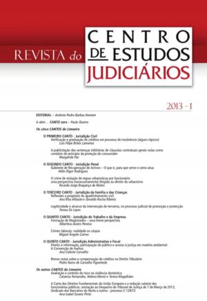 bigCover of the book Revista do CEJ n.º 1 de 2013 by 