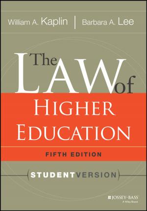 Cover of the book The Law of Higher Education, 5th Edition by Stefan P. Hoppler, Randall T. Moon