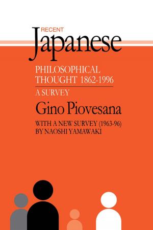 Cover of the book Recent Japanese Philosophical Thought 1862-1994 by Windy Dryden