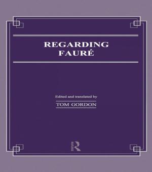 Cover of the book Regarding Faure by Andrew de la Garza