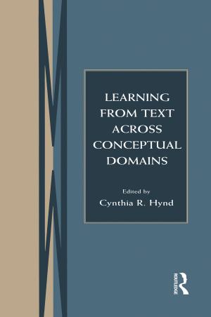 Cover of the book Learning From Text Across Conceptual Domains by Murray G. H. Pittock