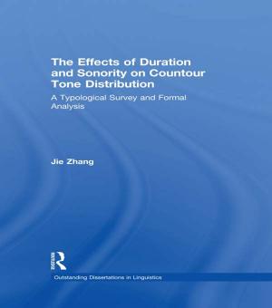 Book cover of The Effects of Duration and Sonority on Countour Tone Distribution