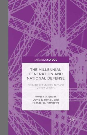 Cover of the book The Millennial Generation and National Defense by Colette Fagan, Maria González Menèndez, Silvia Gómez Ansón