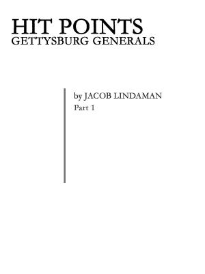 Cover of the book Hit Points: Gettysburg Generals by D.W. Frauenfelder