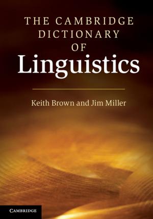Cover of the book The Cambridge Dictionary of Linguistics by Jade Larissa Schiff